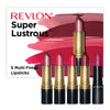Revlon Lipstick Set, Super Lustrous 5 Piece Gift Set, Multi-Finish, Cream Pearl & Matte, Pack of 5