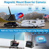WiFi Magnetic Wireless Backup Camera: Solar-Assisted Rechargeable, Truck Trailer Hitch Rear View Camera HD 1080P, Night Vision, for iPhone, Android, Truck, RV VEKOOTO FT-1