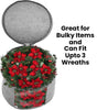 Multiple Wreath Storage Container Holiday Garland Keeper Bag 20-24 Inch Small Wreaths