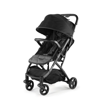 Summer Infant 3Dpac CS Compact Stroller, Black - Car Seat Adaptable Baby Lightweight Stroller with Convenient One-Hand Fold, Reclining Seat and Extra-Large Canopy