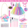 UNICORN ELEMENT 15 Pcs 18 Inch Girl Doll Accessories Clothes Makeup Set - Doll Dress with Makeup Stuff for My Our Life Journey Generation Girl Doll Clothes and Accessories(Doll not Included)