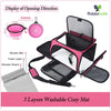 RABBICUTE Pet Dog Cat Carrier Bag for Medium Small Dog Cat with Washable Cozy Bed Locking Safety Zipper Shoulder Strap Airline Approved Pet Carrier Portable Collapsible Puppy Carrier Escape Proof