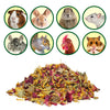 Exotic Nutrition Flower Treat 3 Pack - Healthy Assortment - Hibiscus, Calendula, Rose - for Squirrels, Guinea Pigs, Rabbits, Chinchillas, Prairie Dogs, Degus, Hamster, Gerbils, & Other Herbivores