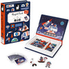 Janod Magnetibook 41 pc Magnetic Space Mix and Match Game - Ages 3+ - J02589