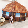 The Original Patented AirFort - Build A Fort in 30 Seconds, Inflatable Fort for Kids, Play Tent for 3-12 Years, A Playhouse Where Imagination Runs Wild, Fan not Included (Tiki Hut)
