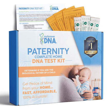 My Forever DNA - Home Paternity DNA Test Kit - All Lab Fees & Shipping Included - Accuracy Gaurnteed, 24 DNA (Genetic) Markers Tested - Results 1-3 Business Days