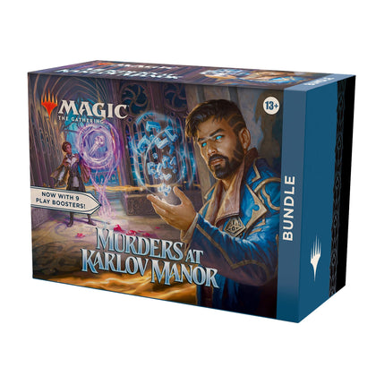 Magic: The Gathering Murders at Karlov Manor Bundle - 9 Play Boosters, 30 Land Cards + Exclusive Accessories