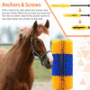 KUNBEIEN Livestock Scratch Brushes, Horse Scratcher Full Massage Brush Kit, Relieve Itching on the Back of Livestock, Suitable for Livestock, Horse, Cattle, Sheep, Pig(Yellow)