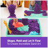 Kinetic Sand Sandbox Set, 1lb Purple Play Sand, Sandbox Storage, 4 Molds and Tools, Sensory Toys, for Kids Ages 3+