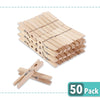 Mr. Pen- Wooden Clothes Pins, Large Natural Wood, 50 Pack, 2.9 Inch, Rust Resistant for Classroom, Crafts