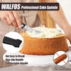 Walfos Icing Spatula, Stainless Steel Cake Spatula with Sturdy and Durable Handle Cake Decorating Spatula - Multi purpose Use for Home, Kitchen or Bakery (6 Angled + 8