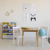 Humble Crew, White/Natural Wood Super Size 6 Tier Kids Book Rack