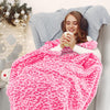 Warm Blanket Pink Soft Fleece Blankets Throw Blankets for Bed