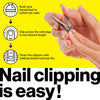 Nail Clippers Set - 2 Pack Stainless Steel Ingrown Toenail Tool, Professional Fingernail & Toenail Clippers for Thick Nails (Pedicure Nail Clippers)