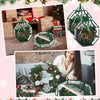 Windyun 4 Pcs Christmas Wreath Storage Bags 30 Inch Clear Xmas Bags Garland Holiday Wreath Box Octagon Wreath Protector with Handle Zippers for Xmas Holiday Seasonal Storage Wrapping(Green)