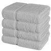 Chakir Turkish Linens 100% Cotton Premium Turkish Towels for Bathroom | 27'' x 54'' (4-Piece Bath Towels - White)