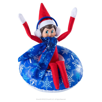 The Elf on the Shelf Totally Tubular Snow Tube Set - Claus Couture Snow Tube, Snow Scarf and Earmuff Three Piece Accessory Set - Dress Your Elf for Wintertime Ski Adventures and Snow Day Fun