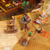 DIY Book Nook Kits Booknook - Creativity 3D Wooden Puzzle Bookend Bookshelf Decor -Booknook Kit for Adults Miniature House Dollhouse Kit with LED Light Crafts for Adult