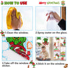 315 Double Sided Christmas Window Clings Christmas Window Decorations for Christmas Part Decor Reusable Window Christmas Decorations