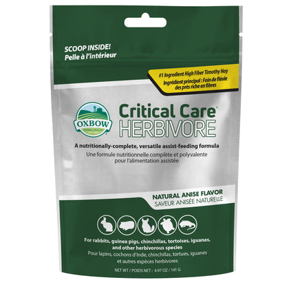 Oxbow Animal Health Critical Care, Herbivore, Anise Flavor, 141 Gram Bag (70100), Multi-colored, 4.97 Ounce (Pack of 1)