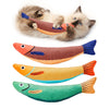 Potaroma Cat Toys Saury Fish, 3 Pack Catnip Crinkle Sound Toys Soft and Durable, Interactive Cat Kicker Toys for Indoor Kitten Exercise 9.4 Inches for All Breeds