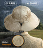 GearTOP Wide Brim Sun Hat for Womens and Mens Sun Hats - UV Protection Fishing Hat Safari Hat for Hiking Gardening & Beach Khaki