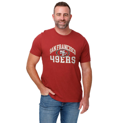 FOCO San Francisco 49ers Arched Wordmark Primary Color T-Shirt - X-Large
