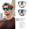 Knockaround Premiums Sport - Polarized Running Sunglasses for Women & Men - Impact Resistant Lenses & Full UV400 Protection, Rubberized Navy/Mint