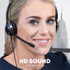 TruVoice HD-500 Office and Call Center Headset with Noise Canceling Microphone and HD Speakers - Compatible with Mitel, Nortel, Avaya, Poly, Polycom, Shoretel, Aastra, Digium, ESI, Fanvil Desk Phones