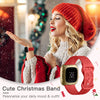 Christmas Engraved Band Compatible with Fitbit Sense&Sense2 Band/Fitbit Versa 3&4 Band for Women Girls, Fadeless Pattern Soft Sport Replacement Wristbands Strap Accessories for Fitbit Versa 4&3