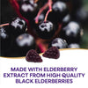 Natures Way Sambucus Elderberry Immune Gummies, Daily Immune Support for Kids and Adults*, with Vitamin C, Vitamin D3, Zinc, Gluten Free, Vegetarian, 60 Gummies (Packaging May Vary)