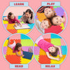 ToyVelt Foam Puzzle Floor Mat for Kids - Interlocking Play Mat with Colors, Shapes, Alphabet, ABC, Numbers - Educational Large Puzzle Foam Floor Tiles for Crawling, Playroom, Play Area, Baby Nursery