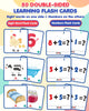 Wooden CVC Word Spelling Games, Math Addition Game, Sight Word & Math Flash Cards: Montessori Educational Toy for Kindergarten Homeschool Supplies Preschool Activities 3 4 5 6 Year Old Kids