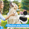 Comotech 3PCS Dog Bath Brush | Dog Shampoo brush | Dog Scrubber for Bath | Dog/Grooming/Washing Brush Scrubber with Adjustable Ring Handle for Short & Long Haired Dogs/Cats (Blue Blue White)
