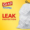 Glad ForceFlex Tall Kitchen Drawstring Trash Bags, 13 Gal, Unscented, 120 Ct (Packaging May Vary)
