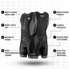 SLS3 Triathlon Suits Mens - Durable FRT Tri Suit Men Triathlon - Sleeveless Trisuit Triathlon Men - Lightweight Mens Triathlon Suit, 2 Pockets (Black/Gray Stripes, Medium)