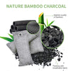 12 Pack Bamboo Air Purifying Bag, Activated Charcoal Bags Odor Absorber, Moisture Absorber, Natural Car Air Freshener, Shoe Deodorizer, Odor Eliminators For Home, Pet, Closet (6x50g, 6x150g)