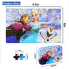 LELEMON Disney Frozen Jigsaw Puzzle in a Metal Box 60 Pieces Anna and Elsa Winter Adventures Puzzles for Kids Ages 4-8 Children Learning Educational Puzzles Toys