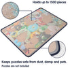 Tektalk Jigsaw Puzzle Board Portable Puzzle Mat for Puzzle Storage Puzzle Saver, Non-Slip Surface (Up to 1500 Pieces, with Dustproof Cover)
