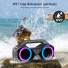 KMAG Portable Bluetooth Speaker - IPX7 Waterproof Wireless Speakers with 80W Peak Loud HiFi Stereo Sound, 24H Playtime, Dynamic Light, Deep Bass, Dual Pairing, 5.3 BT for Outdoor, Home, Party, Gifts
