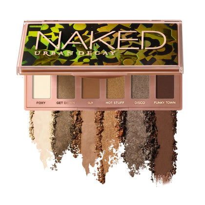 URBAN DECAY Naked Foxy Mini Eyeshadow Palette - 6 Olive-Toned Neutral Shades - Richly Pigmented & Ultra Blendable Mattes and High-Shine Shimmers - Up to 12 Hour Wear - Perfect for Travel