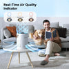 FULMINARE Air Purifiers for Bedroom, H13 True HEPA Air Purifiers for Home, Pets, Office, Portable Small Air Filters with Auto Air Quality Monitoring, Quiet Air Cleaner