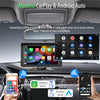 [64GB DVR] Portable Wireless Apple CarPlay & Android Auto Car Stereo, 7 Inch Double/Single Din Dash Cam Touchscreen Player with Backup Camera, Mirror Link, Siri, Google Voice, Bluetooth Handsfree