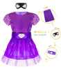 BIBUTY Kids Princess Dress Up Clothes for Little Girls, Pretend Play & Dress Up Princess Costume Set with ith 4 Set of Supergirl Costume with Capes and Masks, Toys Gifts for 3-6 Toddler Little Girls