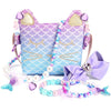 mibasies Purse for Little Girls Dress Up Jewelry Pretend Play Kids Accessories Mermaid Gifts