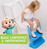 Sunny Days Entertainment CoComelon Official Step Up Potty - Toilet Training Seat for Toddlers | 2 in 1 Potty Training Seat | Splash Guard and Anti-Slip Step Stool Ladder