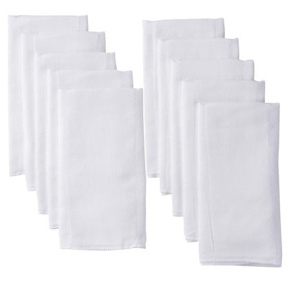 Gerber Unisex Baby Boys Girls Birdseye Prefold Cloth Diapers Multipack White 3-Ply 10 Pack