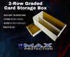 (5) Graded Shoe 2-Row Cardboard Storage Boxes - Baseball, Football, Basketball, Hockey, Nascar, Sportscards, Gaming & Trading Cards Collecting Supplies by MAX PRO - GSB