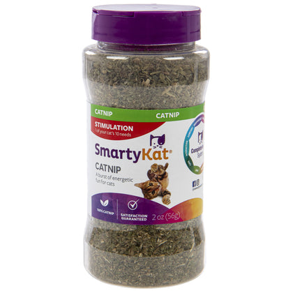 SmartyKat Catnip for Cats & Kittens, Shaker Canister - 2 Ounces