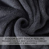 Soft Queen Size Blanket for All Season Warm Fuzzy Microplush Lightweight Thermal Fleece Summer Autumn Fall Winter Spring Blankets for Queen Full Bed Couch Sofa,90x90 Inches,Dark Gray